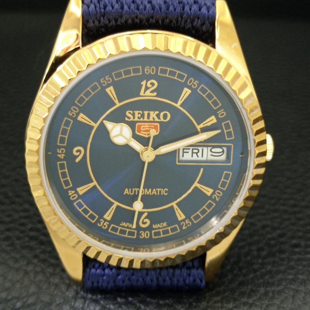 АВТОМАТИЧЕСКИЕ ВИНТАЖНЫЕ ОТРЕСТАВРИРОВАННЫЕ МУЖСКИЕ ЧАСЫ SEIKO 5 6309A ЯПОНИЯ СИНЕГО ЦВЕТА a443521-5