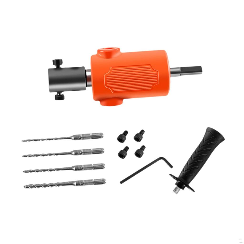 Electric Drill To Hammer Adapter Conversion Tools Convenient Non Slip Portable with Bit Chuck