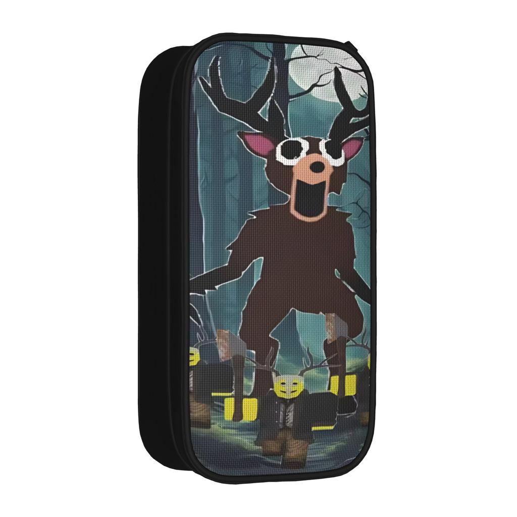 99-Nights The Deer in Forest Pencil Case Horror Game Pencilcases Pen for Girls Boys Large Storage Bag School Zipper Stationery