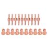 20Pcs Plasma Torch Accessories Copper Tip Electrode Nozzle Kit for PT31 LG40 40A Welding Gun