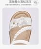 Davidella girls' sandals with exposed toes for summer babies, sweet children's shoes, beach sandals