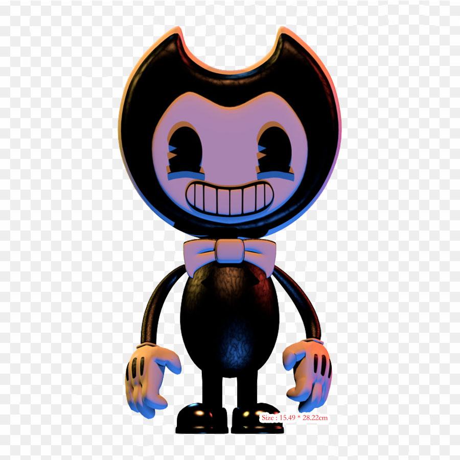 Blender Bendy Model Bendy And The Ink Machine Drawing Iron On Heat Transfer Printing Vinyl Patches Sticker for Clothes DIY Appliques Washable Patches