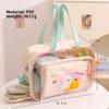 Shoe Compartment Swim Handbag Clear Girls Toiletry Bag New PVC Gym Bag  Outdoor Use