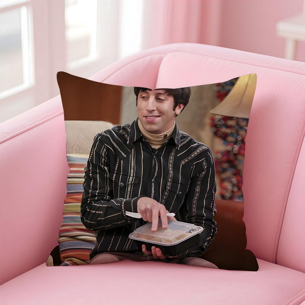 HHoward Wolowitz Cushion Cover Pillow Case Soft Friendly Fabric Concealed Zipper