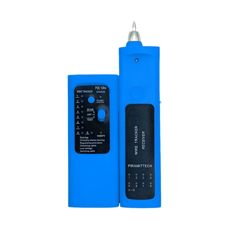 Профессиональный тестер сетевых кабелей RJ45 RJ11 с 8 режимами чувствительности и POE-детекцией для Ethernet и телефонных линий