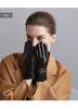 Hengyuan Xiang Gloves for Women, Autumn and Winter with Plush Inner Lining for Double Warmth, Full Palm Flexible Touch Screen Gloves