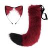 Halloween cos simulation fox plush tail cute accessories animal tail cat ears headband headdress