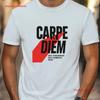 Carpe Diem Motivational T Shirt Seize The Day Act Now Vintage Washed Slightly Breathable Designer Clothes Graphic Comfortable