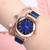 Женские часы Модные Дикие Новые Часы Магнитная Застежка Роскошные Модные Женские Геометрические Римские Цифры Кварцевый Механизм Часы Reloj Mujer