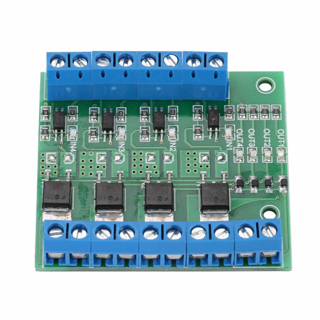 2 шт. Модуль MOS 4-канальный MOSFET-транзисторный модуль Плата усилителя ПЛК с оптоизоляцией Драйвер YYNM0S 4