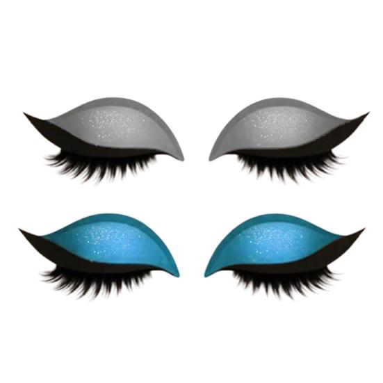 2 Lazy Stickers Eye Shadow Eyelash Pairs Reusable Eye Makeup Stickers