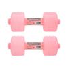 2Pcs Water Filled Dumbbells Weight Dumbbells Adjustable Body Shaping Gym Equipment for Home OfficePink
