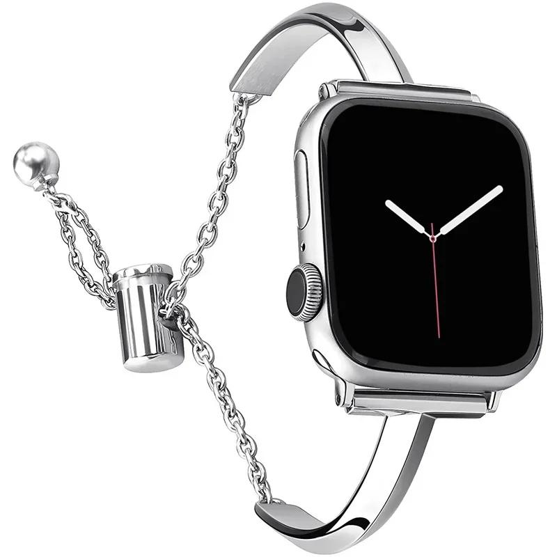 Для Apple Watch Женский Металлический Ремешок Т-образный Тонкий IWatch 910 Универсальный Браслет Стальной Браслет IWatch Ultra 49мм44 40 42 38мм