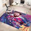1pc Football star Messi Print Area Rug - Soft, Washable Non-Slip Indoor Mat, Living Room, Home Office Decorative Rug,Office Decorative