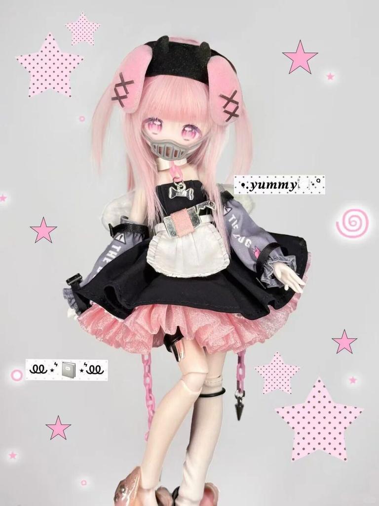 Аутентичные Несъедобные Куклы 8 Точек Вживленные Волосы BJD Кукла Милая Загадочная Аниме Фигурка Настольное Украшение Модный Игрушка Подарок