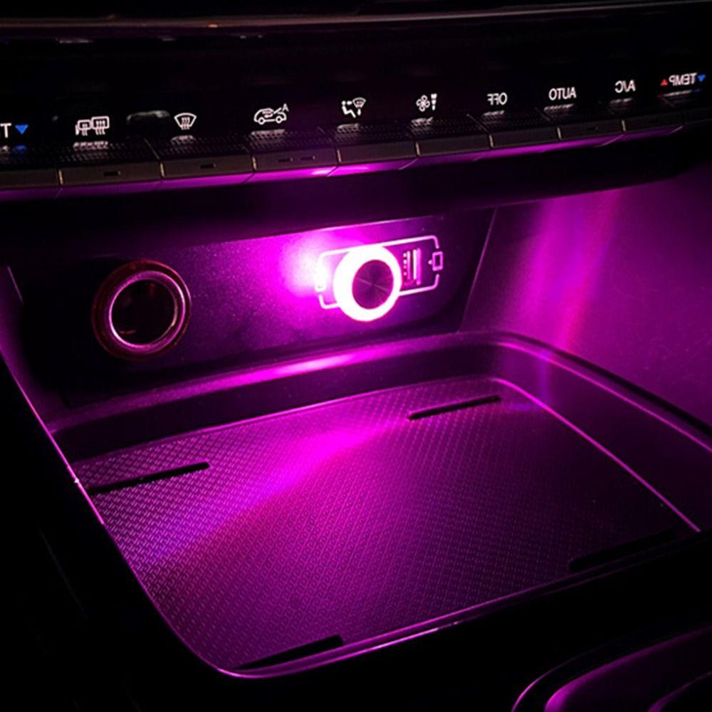 Портативные автомобильные атмосферные лампы светодиодные декоративные атмосферные лампы цветной USB окружающий свет