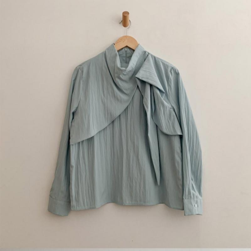 Shop Women Unique Double Tie Blouse Shirt Ivory Siu Wbl 4282
