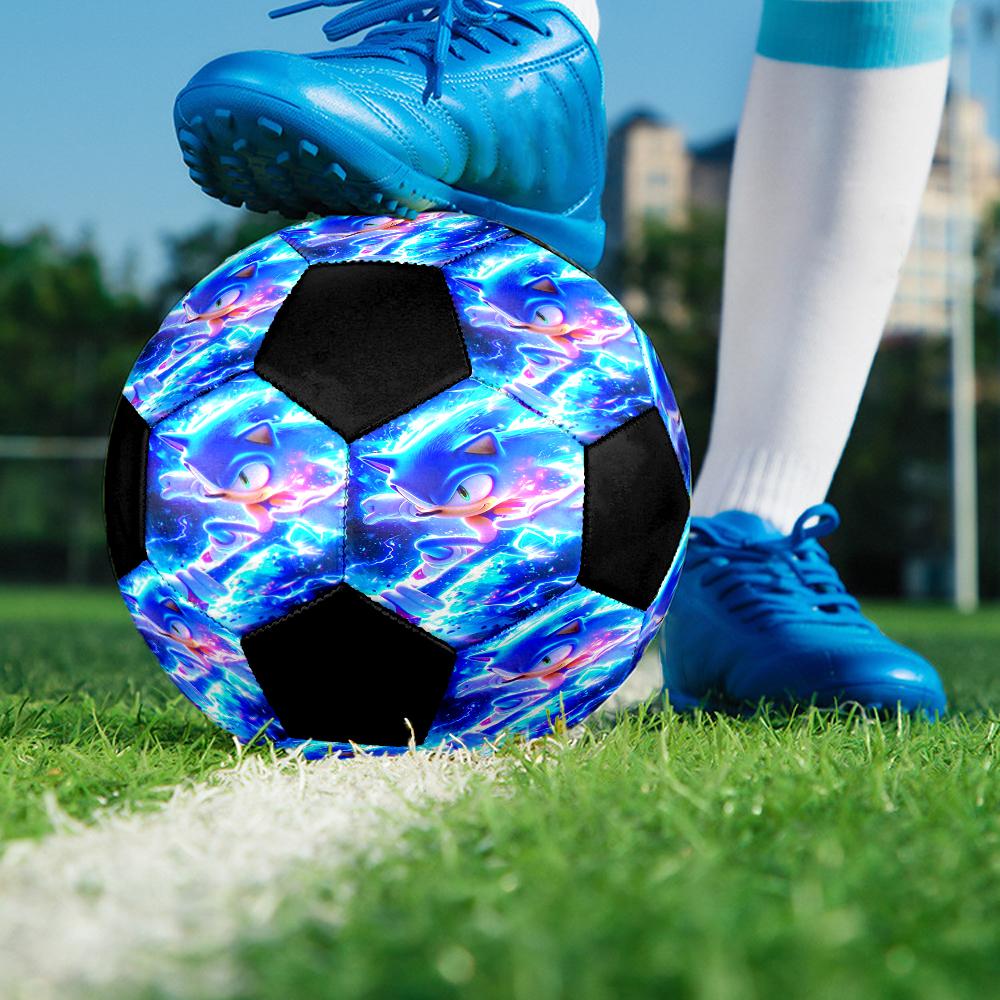 Sonic Theme Size 5 Soccer Ball, Suitable for Both Indoor and Outdoor Matches, a Gift Suitable for Everyone.