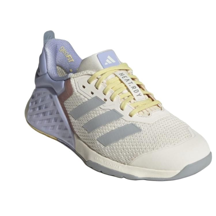 Adidas DROPSET 3 Comfortable Slip Resistant Abrasion Resistant Low top Training Shoes Women's Beige Purple JI3903