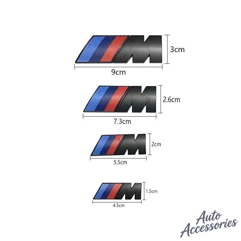 1PC 45mm 55mm 73mm 90mm 3D ABS M Emblem Car Fender Badge Trunk Sticker Accessories For BMW M M3 M5 M6 G20 E36 E34 X6 G20 G30 X3 xg3