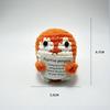 Handmade Wool Crochet Doll: Sunflower Ornament Knitting with Positive Potato Design
