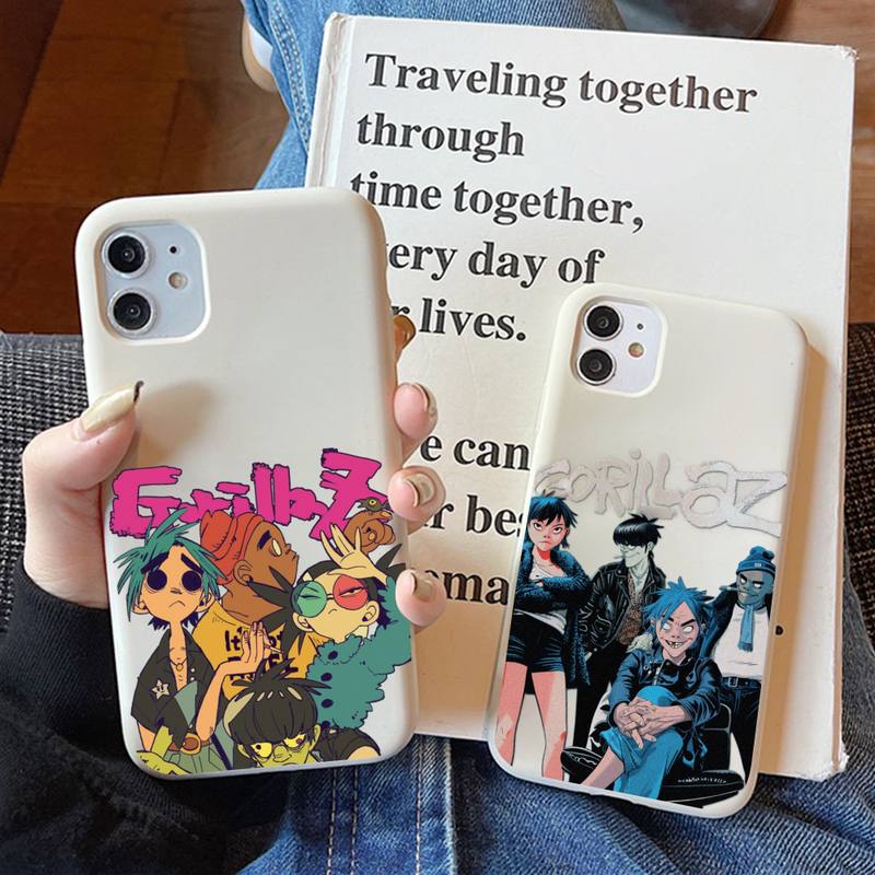 Gorillaz Phone Case Soft Solid Color for IPhone 18 11 12 13 mini pro XS MAX 8 7 6 6S Plus X XR