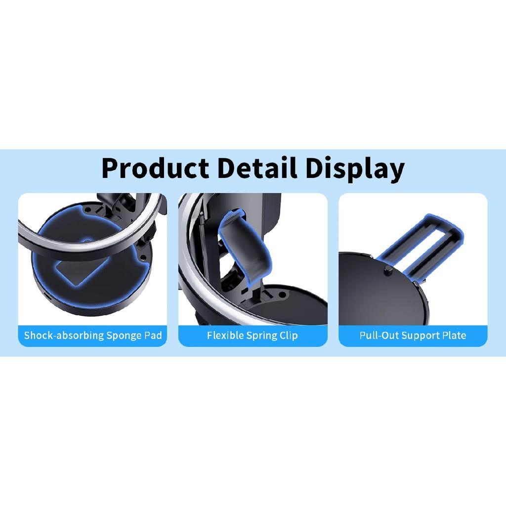 Eary Universal Car Air Vent Cup Holder Removable Hook Foldable Storage Stable For Cups Within 3.15Inch Car Interior Drinks Mount