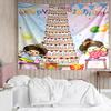 Monchhichi1 Tapestry for Bedroom Aesthetic Classroom Tapestries Wall Hanging for Living Room Dorm Office,Ideal Creative Gift
