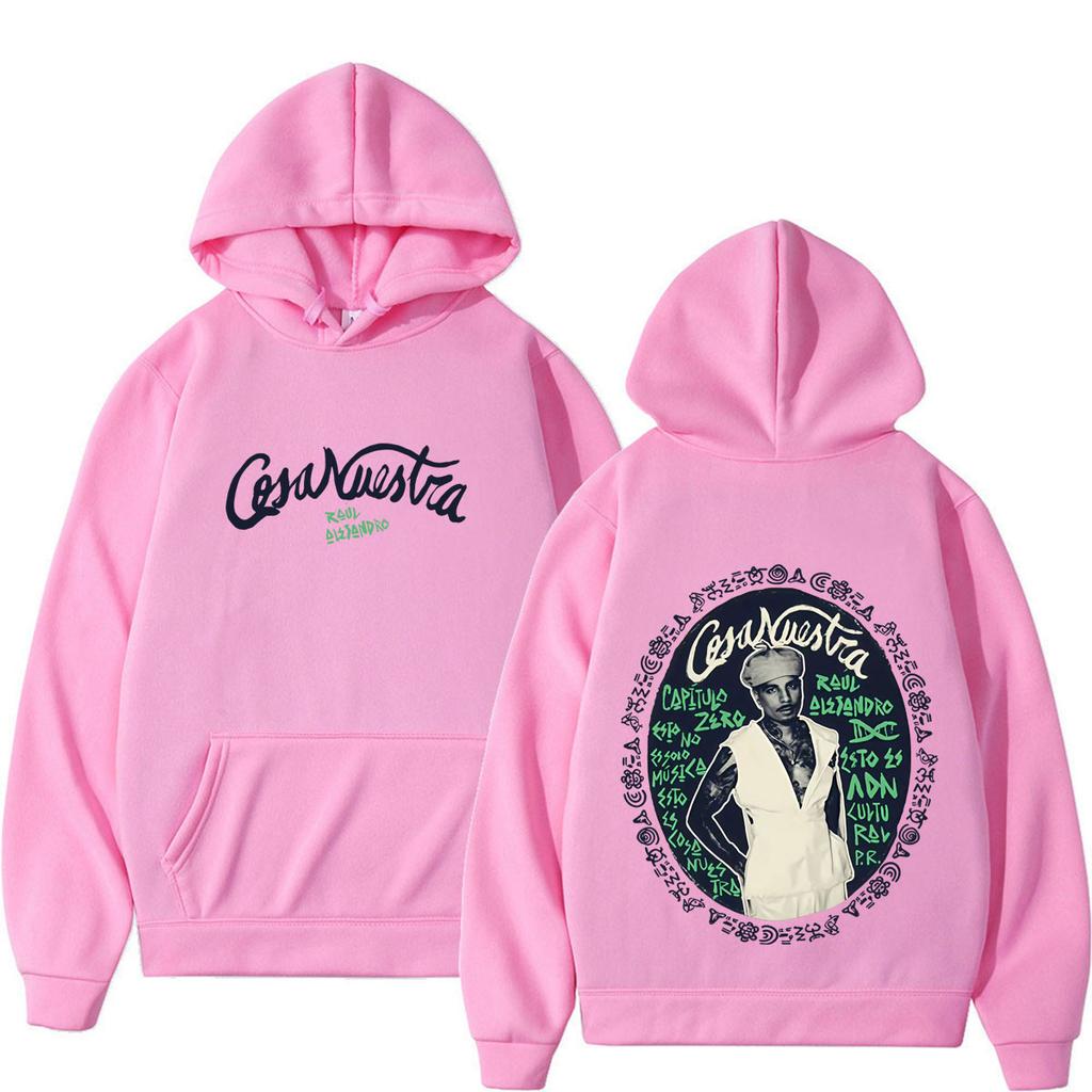 Rapper Rauw Alejandro Tour 2026 Print Hoodie Men Women Fashion Pullover Winter Long Sleeves Casual Oversized Hip-hop Sweatshirts