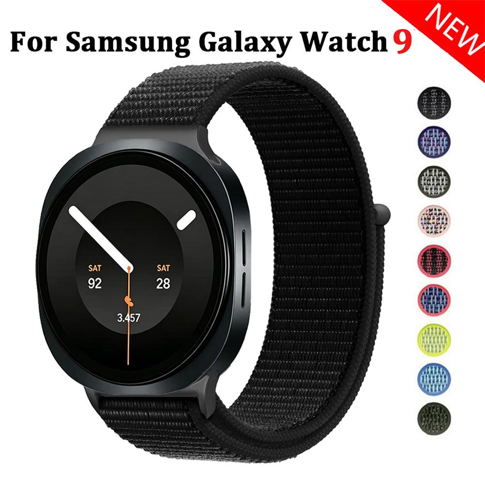 Nylon Sport Straps for Samsung Galaxy Watch 8 Classic Smartwatch Accessories Wrist Bracelet Correa Galaxy Watch 9 8 40/44mm Band 3