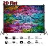 2D Colorful Graffiti Brick Backdrop Photography Background Banner