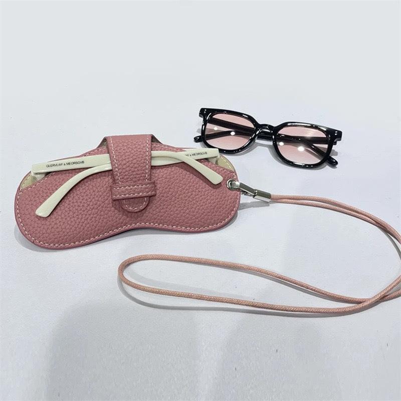 1 шт. Водонепроницаемая сумка для солнцезащитных очков, портативный подвесной чехол для хранения очков, модный чехол из ПУ кожи для женщин и мужчин