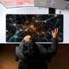 XXL Gaming Mouse Pad Digital Network Particle Tech Art Deskmat Non‑Slip Rubber Keyboard Mats Gamer Mousepad Desk Mats Mausepad