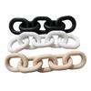 1PC Farmhouse Decorative Pendant Table Farmhouse Wooden Ornament 5-Link Chain Wooden Chain Decoration Hand Carved 33x8x2cm