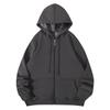 Unisex Hooded Zip-Up Sweatshirt Thick Fleece Lined Oversized Casual Pullover Men Women