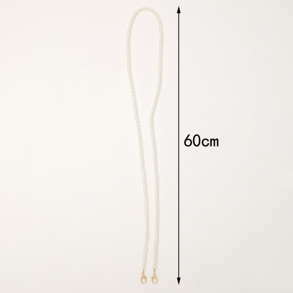 Чехол для наушников с цепочкой через плечо из жемчуга Anti Loss с золотой/серебряной пряжкой