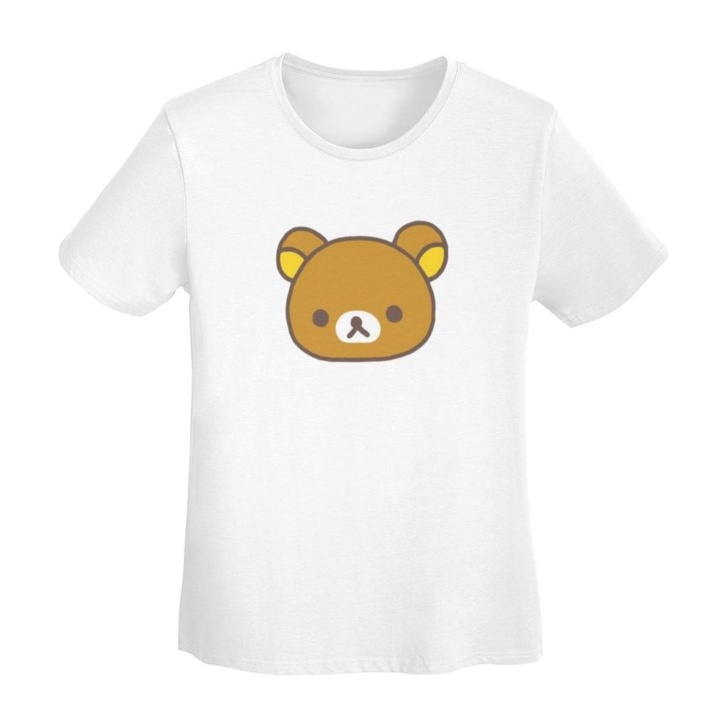 Rilakkuma Сакура Футболка Женская С Коротким Рукавом Круглый Вырез Одежда Хлопок Летние Футболки Уличная Мода
