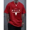 Men's Tee Cool Ox Star Printed Tee O-neck Short Sleeve T-shirt Casual Clothes Multiple Color Top