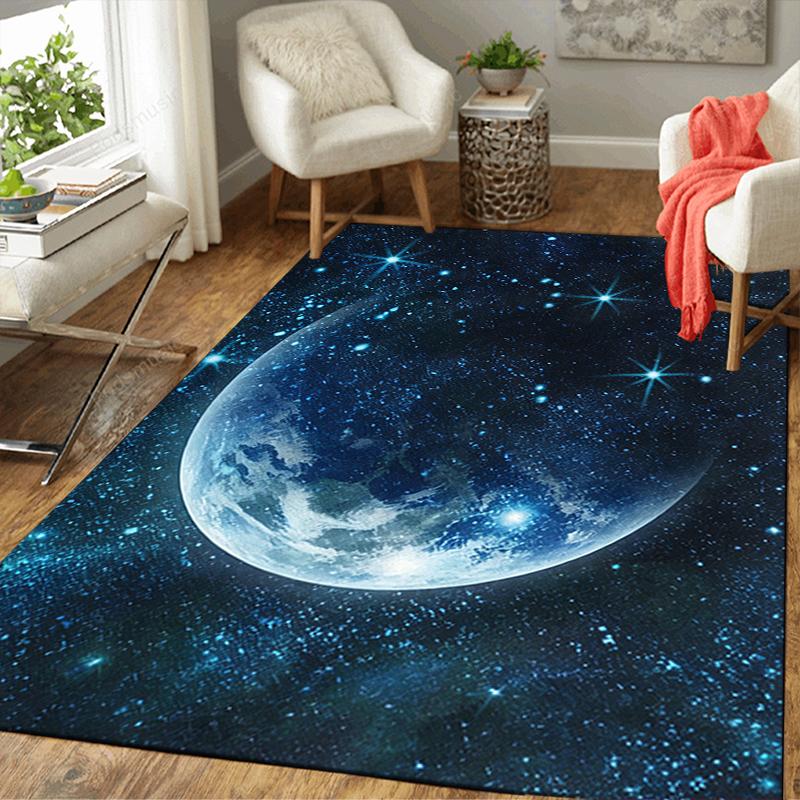 1Pc Cosmic Planet Journey Rug, Office Carpet Indoor Outdoor Doormat, Non-Slip Soft, Living Room, Christmas Halloween Gift. M928733