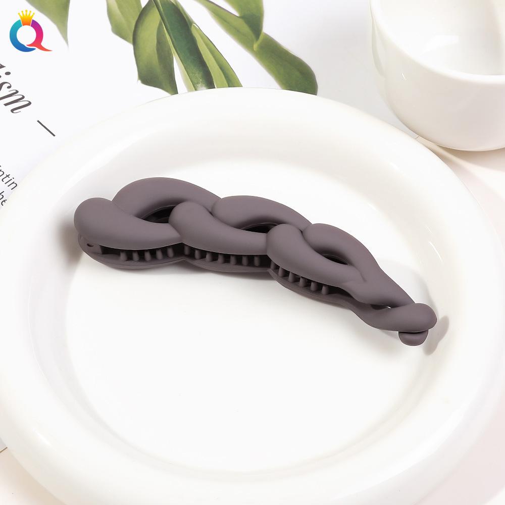 Frosted Banana Ponytail Clip Solid Color Hair Clip Women Hair Styling Clip Accessories Ponytail Barrettes Hair Claws Hairpins