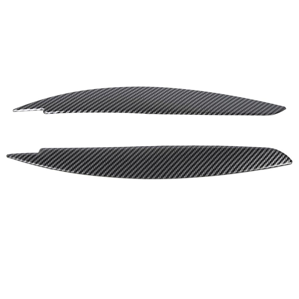 2 Pcs Headlight Eyebrow Front Left Right Light Eyelid Trim Cover for 1 Series E81 E82 E87 E88 2006 to 2013