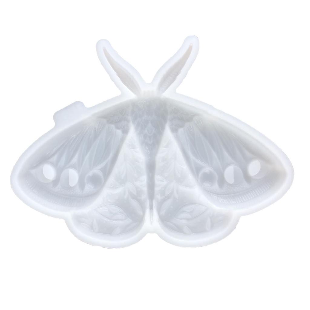 Artistic Moth Silicone Moulds Wall Decors Moulds Wall Hanging Moulds Moth Shape Silicone Pendant Moulds for Ornament