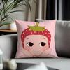 New SSonny Angelable Cushion Cover Antidustmite Pillowcase Invisible Zipper Silky Short Plush Sofa Cushion Cover