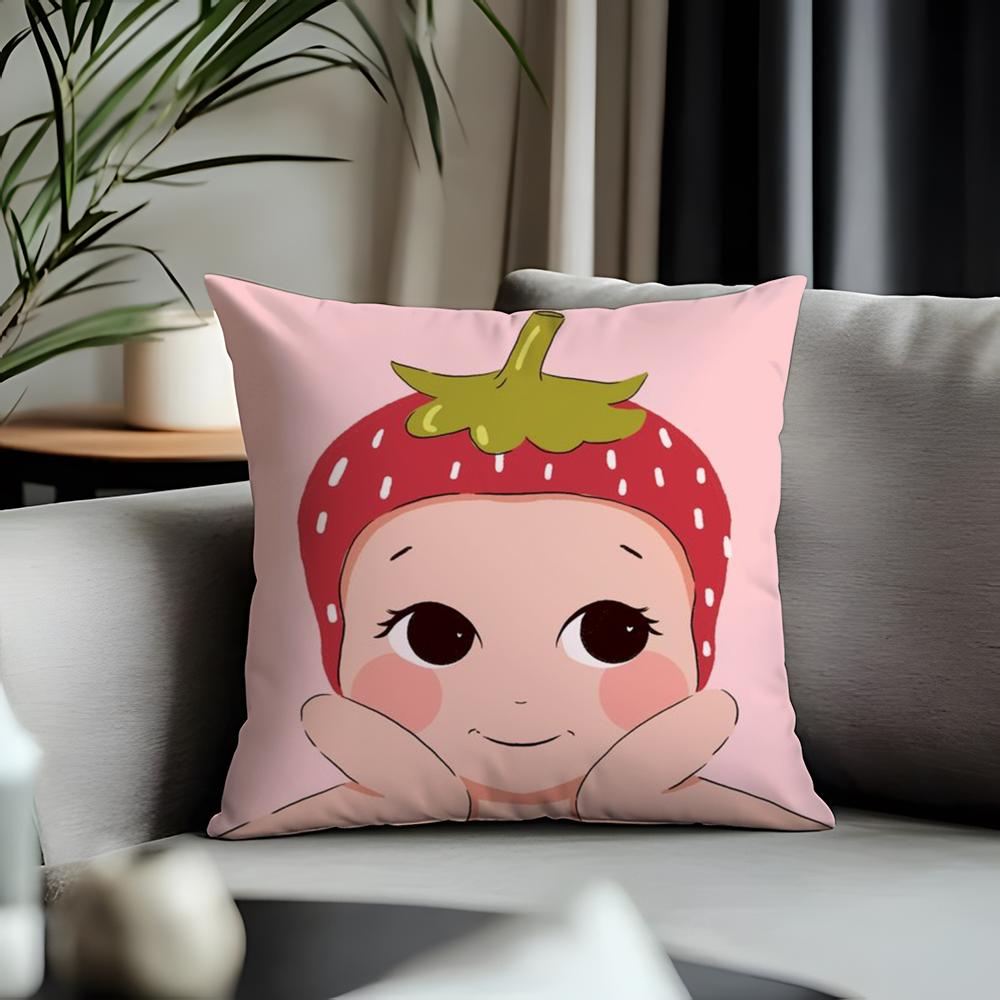 New SSonny Angelable Cushion Cover Antidustmite Pillowcase Invisible Zipper Silky Short Plush Sofa Cushion Cover