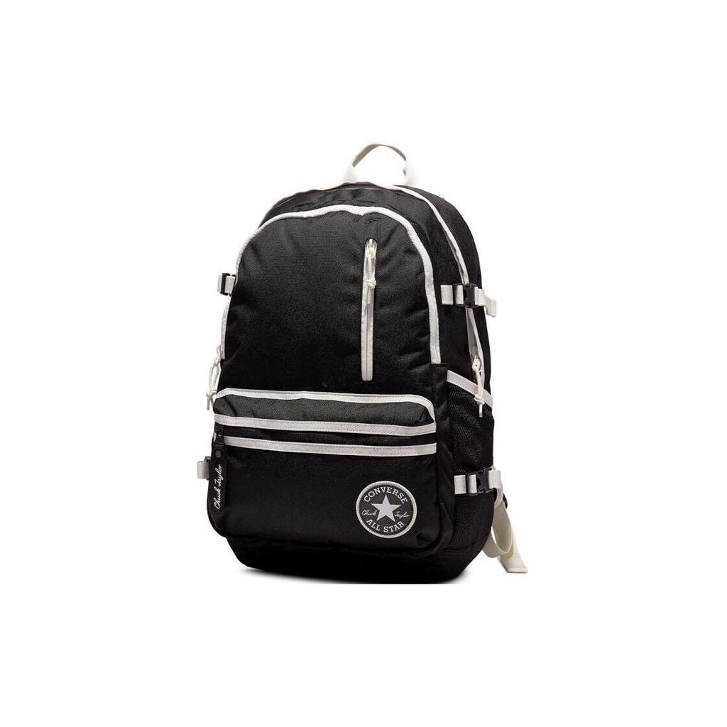 Converse Black And White Color Block Practical Polyester Backpack Unisex Backpacks 10023003001