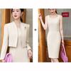 Женские элегантные рабочие комплекты блейзер однотонные платья комплекты весенняя офисная верхняя одежда наряды