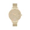 Authorized Dealer Olivia Burton Watch Ladies OB16MB37 Sparkle Butterfly Demi Gold Mesh Gray Dial White Mother of Pearl Butterfly [OLIVIA BURTON] &