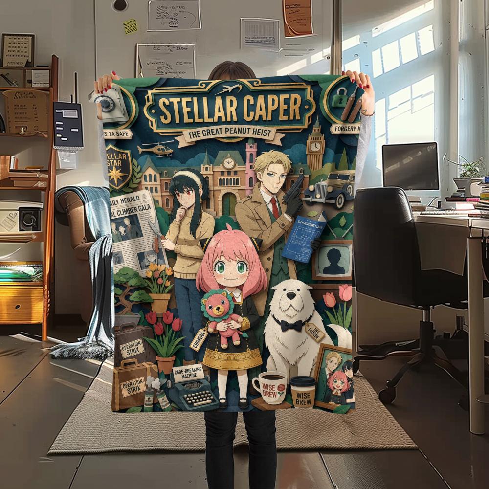 Spy Play House DesignPrint Flannel Blanket, High quality Comfortable for All Seasons, Home Decor, Warmth and Comfort
