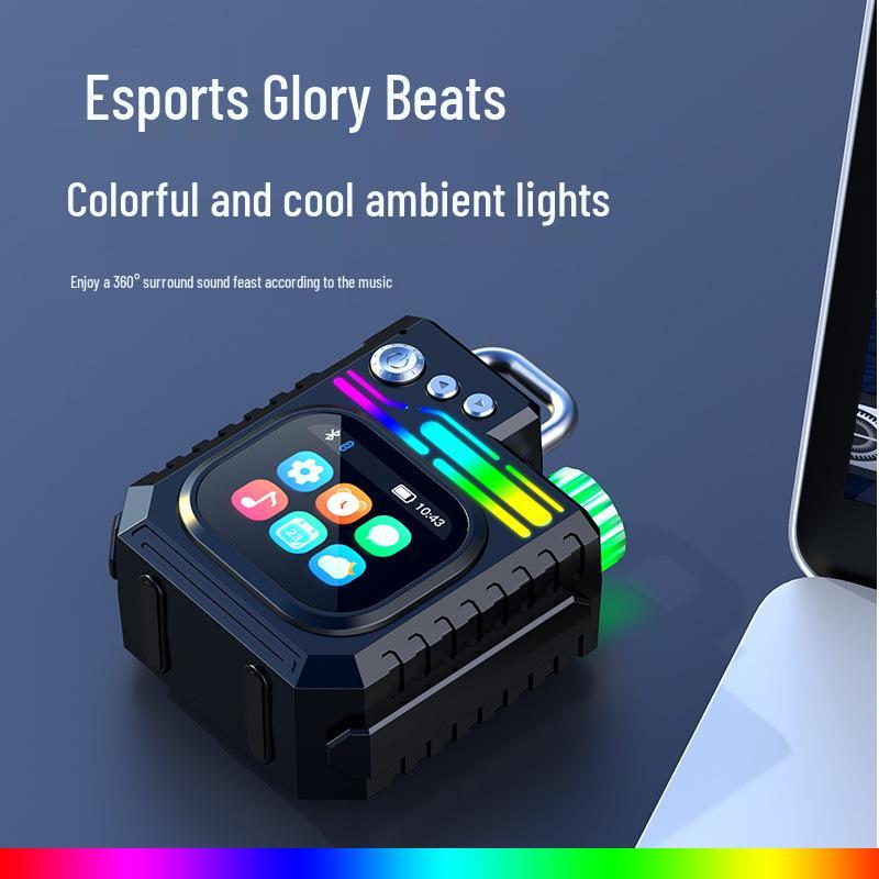 Bluetooth-динамик с сенсорным экраном, стерео Hi-Fi, отображение текста песни, будильник и функция звонка