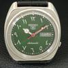 ВИНТАЖНЫЕ МУЖСКИЕ АВТОМАТИЧЕСКИЕ ЧАСЫ SEIKO 5 ЯПОНИЯ ЗЕЛЕНЫЙ ЦВЕТ ЦИФЕРБЛАТ a708539-1